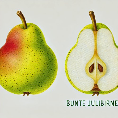 Bunte Julibirne